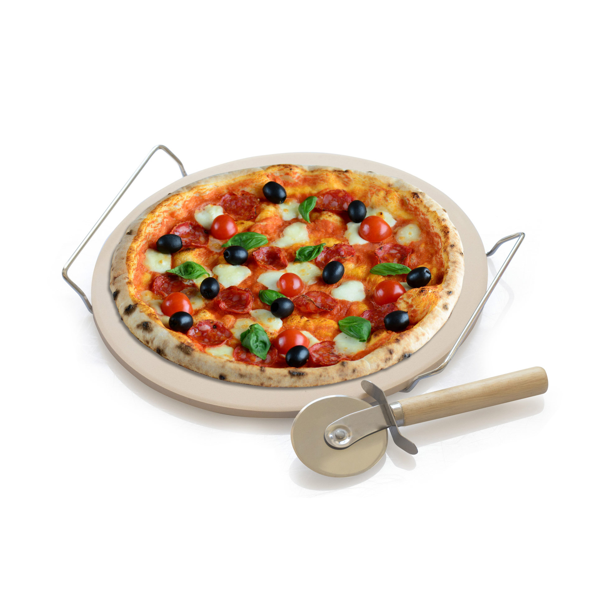 Pietra Refrattaria Cuocipizza - Ceramica, Supporto 33 CM