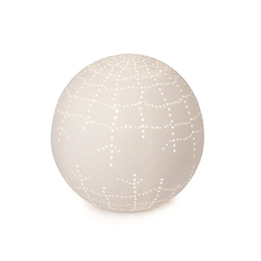 Lampada grande in ceramica sfera Tela Ragno - Tiffani Boutique