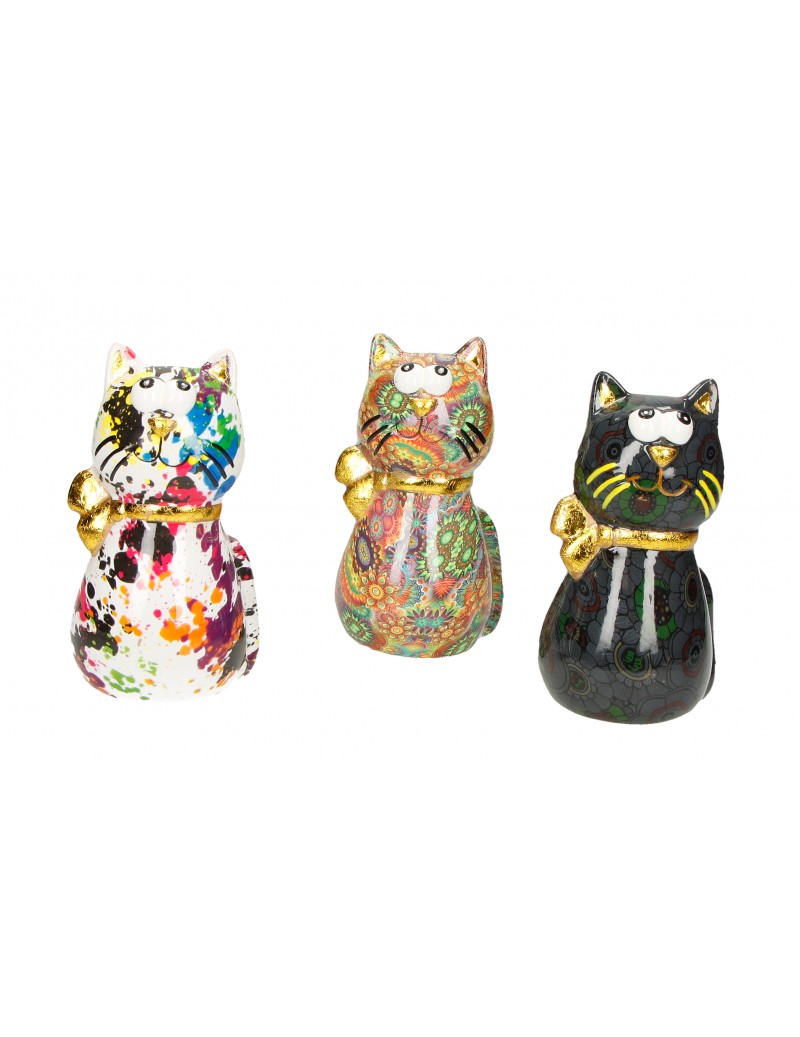 Barattolo Salvadanaio Design Animali Gatti Money In Metallo Latta